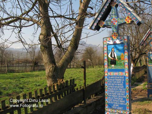 PThe Merry Cemetery in Sapanta 
Maramures, Northern Romania Image