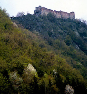 Footbridge to Poenari Fortress