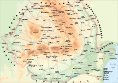 Romania Physical Map