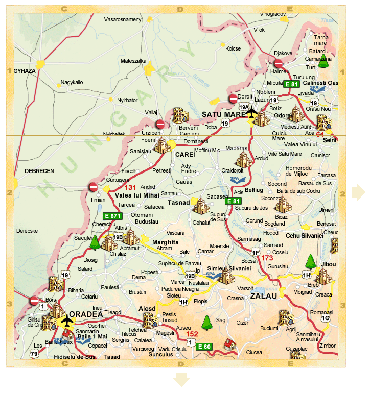 Romania - Detail map