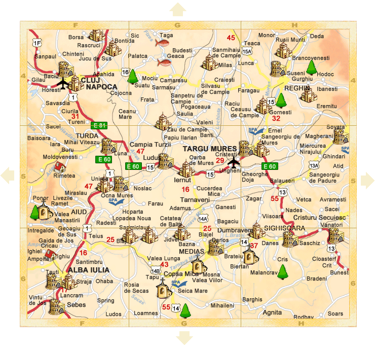 Romania - Detail map