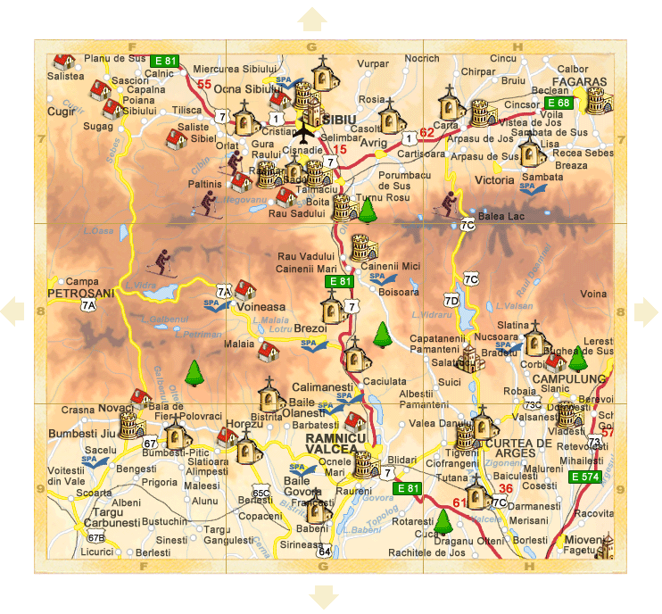 Romania - Detail map